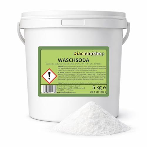 Waschsoda - 5kg Pulver - calciniertes Soda, reine Soda, Natriumcarbonat – Miniatur