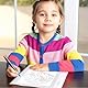 QOMJUFA 10 Stück Schreibhilfe für Stift Kinder, Stifthalter Kinder Hilfe Silikon Schreibhilfe Stifthaltung Ergonomische Stifte Kinder für Linkshänder oder Rechtshänder