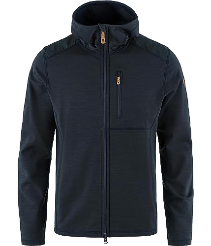 Image of Fjallraven Keb Fleece Men's Hooded Jacket - Insulated Fleece, Breathable Warmth, Durable Construction - Hiking, Trekking