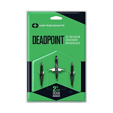 CenterPoint Archery AXCPBH100 DEADPOINT 100-Grain Mechanical Broadhead, 3-Pack Cover