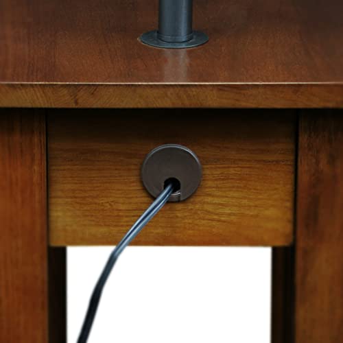 Leick Mission Chairside Swing Arm Lamp Table #TOP4