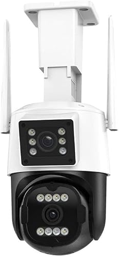 QX103 Humanoid Recognition AI Alarm WiFi Dome Dual IP Camera(AU Plug)