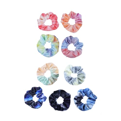 KICHOUSE 9 Gomas Cabello Cremallera de Tejido, 9 Piezas Resistentes para Sujetar Cabello Fino o Grueso sin Romper, Ideales como Accesorios para Peluquería Color Aleatorio