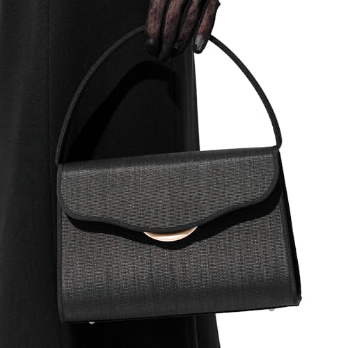 [岩佐] [イワサ] ホースヘアフォーマルバッグ慶弔兼用ゴールド金具付き/台形タイプ 8494 ブラックフォーマル レディース 黒 お葬式 日本製 葬儀用バッグ 慶弔両用