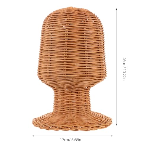 Cabeza de Maniquí de Ratán Transpirable COLLBATH Soporte Antideformación 3