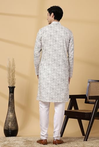 Image of Majestic Man Men's Cotton Regular Fit Casual Kurta
