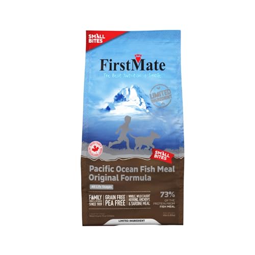 FirstMate, Limited Ingredient Pacific Ocean Fish Meal Original Formula Small Bites Grain-Free Dry Dog Food, 64 Ounce