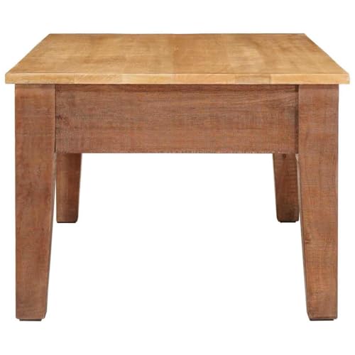 Table basse avec tiroir en bois de mangue pour ranger et organiser le salon - 7