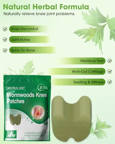 MYMULIKE Knee Patch, Schmerzlinderung Wärmepflaster Aufkleber für Nacken und Schulter, Schmerzlinderung für Schulter, Wärmepflaster Schmerzpflaster für Lendenwirbelsäule, Knie (48 Count)