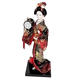 Muñeca geisha japonesa decorativa: esta decoración de kimono de geisha está hecha de un excelente material, lo que le permite usarla durante mucho , decoración de muñecas japonesas