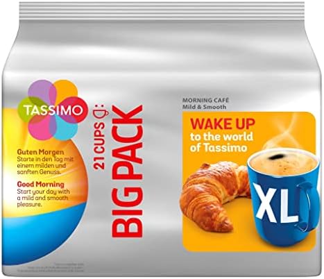 Tassimo Kapsułki Morning Café XL Mild & Smooth, 105 kapsułek kawy, 5 sztuk, 5 x 21 napojów