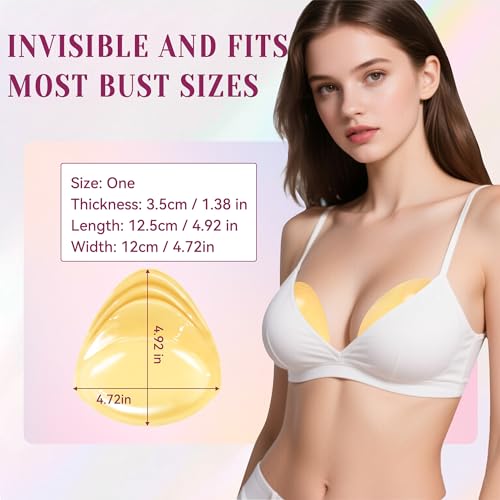 Double Sided Sticky Bra Push up, Ultra Invisible Lift Bra Inserts Push up Sticky Bra Pads Inserts,Reusable Boob Insert4