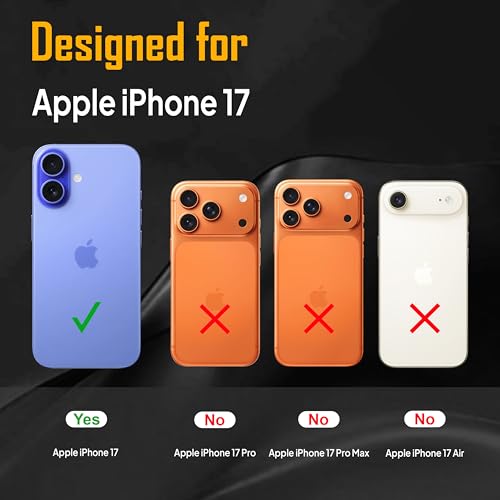 Image of Zapcase Back Case for iPhone 17 | Slim Lifetime Anti-Yellow Crystal-Clear Cover with Elevated Camera Protection & MagSafe Compatibility | Premium German Polycarbonate | Shockproof | Clear