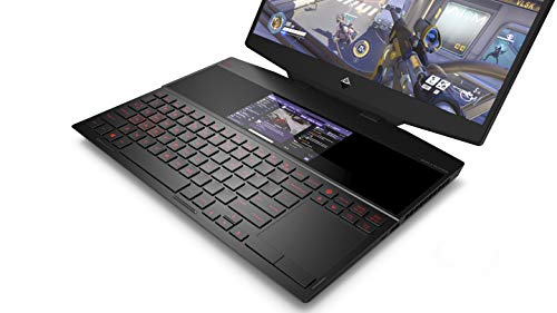 Image of HP OMEN X 15-dg0001na 15.6 Inch FHD 240 Hz Gaming Laptop with Dual-Screen, Intel Core i7-9750H, 16 GB RAM, 512 GB SSD, NVIDIA GeForce RTX 2070 (8 GB Dedicated) Graphics, Windows 10 Home - Black