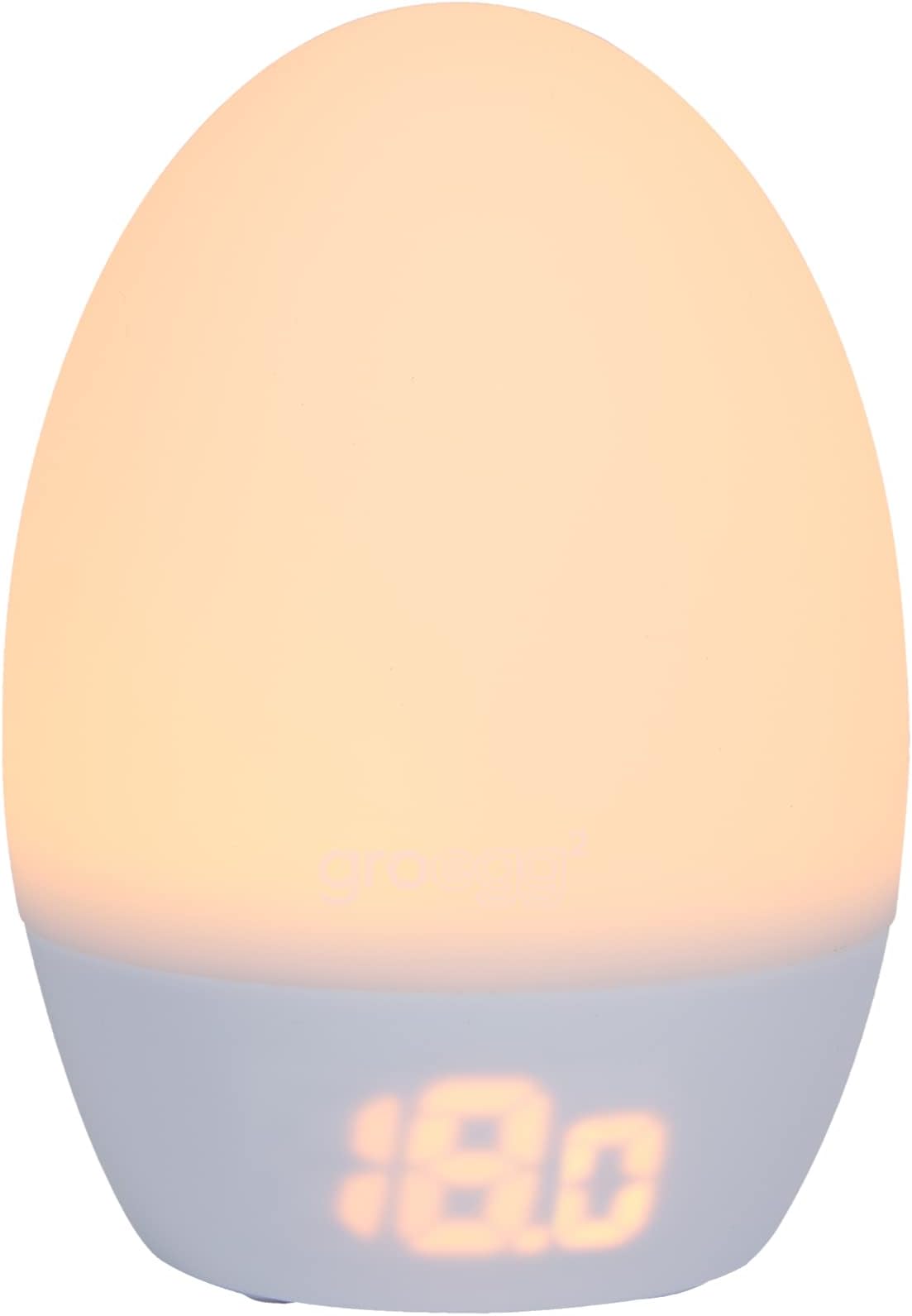GroEgg2 Digital Colour Changing Room Thermometer and Night Light, USB Powered