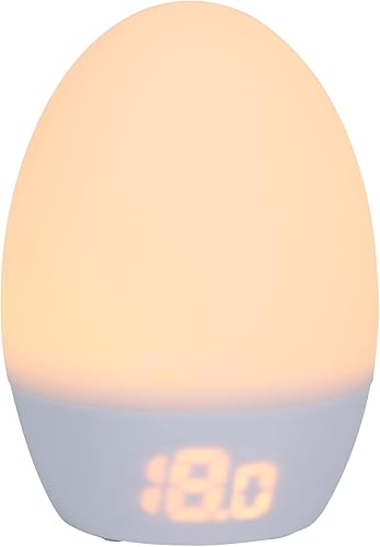 Tommee Tippee GroEgg2 Toddler Nightlight Colour-Changing Room Thermometer | LED Colour-Changing Display Shows Room Temperature at a Glance, Adjustable Brightness, Silicone Shell