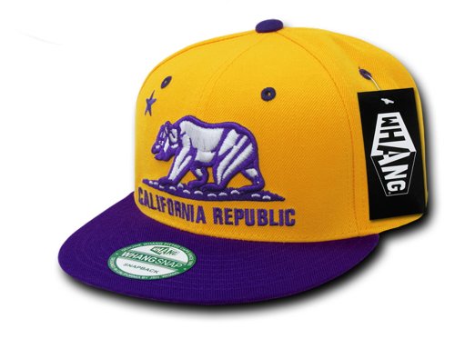 WHANG Snap Back Cali Head Wear - Gold/Purple
