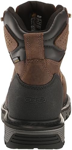 KEEN Utility Men's CSA Camden 6” Composite Toe Waterproof Heavy Duty Work Boots, Dark Earth/Black, 9 Wide | Image 2