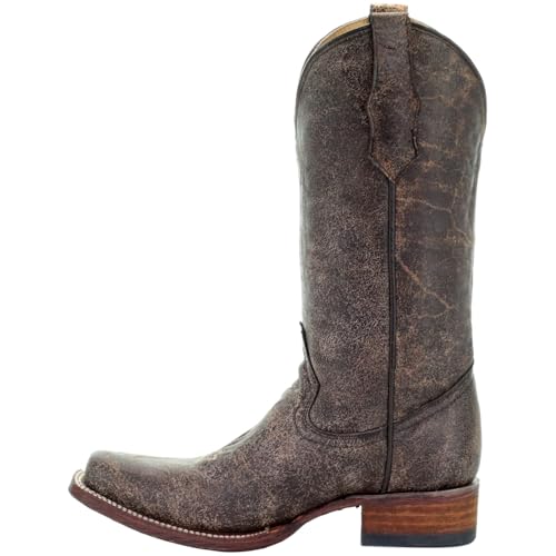 Corral Boots Women's Side Cross Embroidery Square Toe Boots4