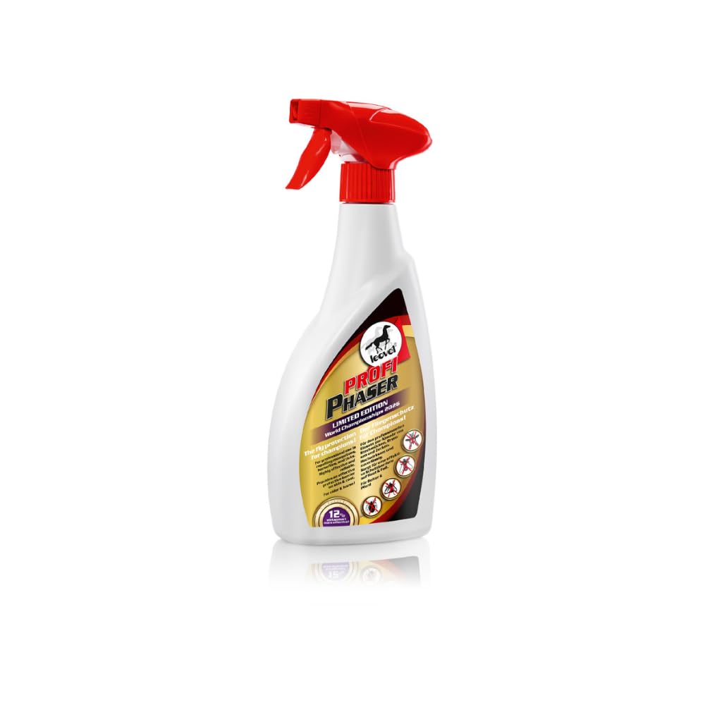 Leovet Profi Phaser Edición Limitada Campeonatos Mundiales 2026 | 550 ml | Protección contra Insectos para Caballos