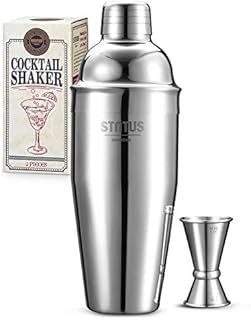 Cocktail Shaker, STNTUS Cocktail Making Set, 750 ml Cocktail Shaker Set, Cocktail Mixing Set, Cocktail Mixer, Stainless Steel Coaktail Set w/ Strainer Jigger, Cocktail Gift Set, Cocktail Kit