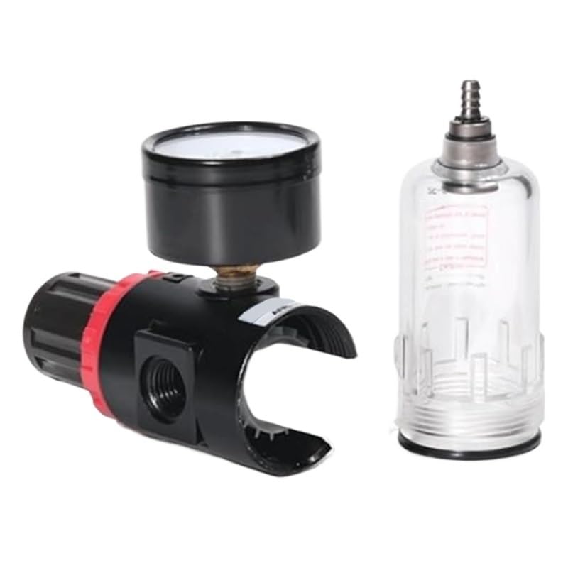 Filtro regulador AFR2000-2T de 1/4” NPT con manómetro ajustable 2