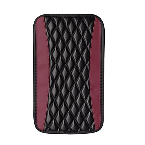 DONGKER Housse de Console Centrale de Voiture,Coussin D'accoudoir de Voiture en Cuir de 12,6 "x 7,5" pour Véhicule SUV Camion