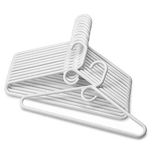 Plastic Hangers Hd Heavy Duty, 40 Pcs. White Color, Made In Usa, 3/8” Thickness, Durable, Tubular, Lightweight, For Clothes, Coat, Pants, Shirts, Dress, Tineff, Free And Quick Delivery. From Usa #TOP3