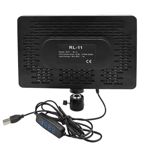 Kit de panel de luz LED para fotografía con trípodes ajustables y soporte RGB 6