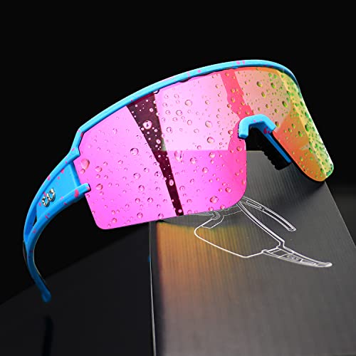FMY Polarized Cycling Glasses Sports Sunglasses,UV400 Protection Eyewear Baseball Running Fishing for Men Women Youth - Thumbnail 2