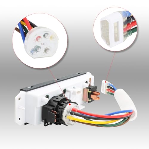 Heavy Duty Climate Control Module Replace 55037473AB for 1999-2004 Jeep TJ, 1999-2004 Jeep Wrangler HVAC Heater Climate Control Panel, Air Conditioning Control Module Panel Heater A/C Control Switch