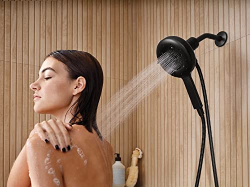 Moen N400H0Bl Quattro Handheld Showerhead Featuring Four Spray Experiences And Magnetix Dock, Matte Black #TOP3
