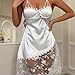 Lingerie 2 Piece Sets For Women Sexy Embroidered Floral Satin Cami Dresses Sheer Mesh Hem Chemise +Thong 2026 Fashion