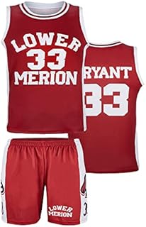 Zoylie Basketball Marion 33-Retro Legend High School Retro Basketball Jersey Youth Sizes (Large, RED)