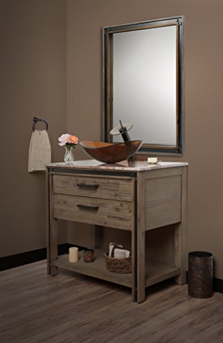 Novatto Tis-324T Babbuccia Glass Vessel Bathroom Sink #TOP6