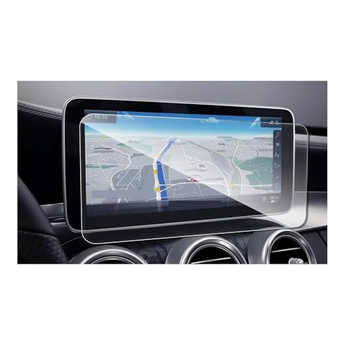 Film protecteur navigation en verre trempé pour Mercedes Classe C W205 et GLC X253 10.25 pouces