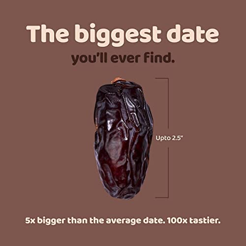 Image of Flyberry Gourmet Certified Organic Medjoul Dates (Khajoor /Khajur) 800g | 100% Natural | Rich in Calcium, Iron and Potassium | Instant Energy