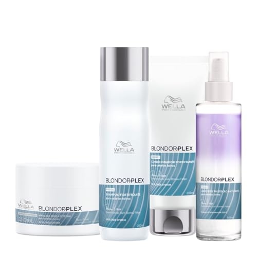 Kit Wella Professionals BlondorPlex Hair Care Total (4 produtos)