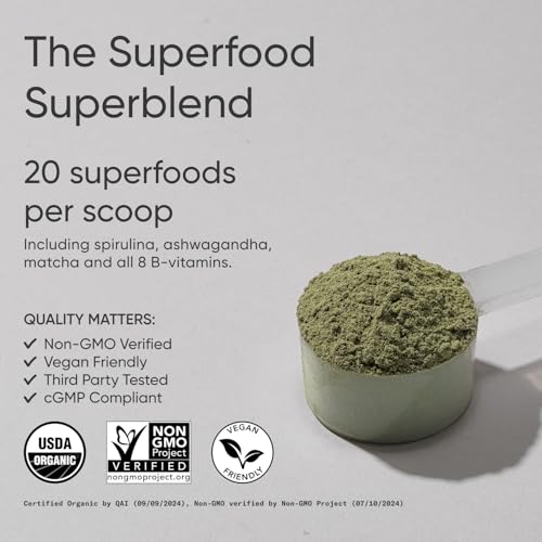 Image of Sports Research Organic Greens Superfood Powder, 10.58oz