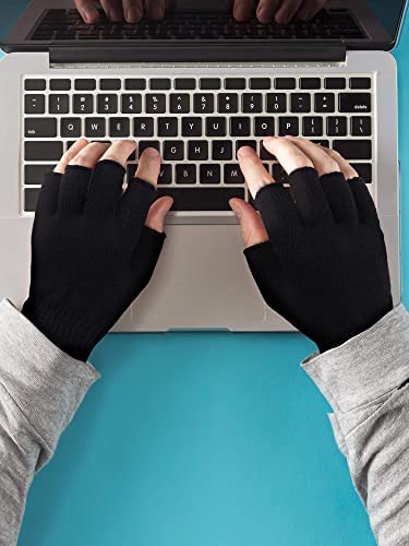Image of Half Finger warm Woolen Winter hand gloves for men and women /woolen gloves /winter gloves