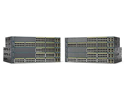 Cisco Catalyst 2960-24TC - Switch - 24 porte - EN, Fast EN - 10Base-T, 100Base-TX + 2x10/100/1000Base-T/SFP (mini-GBIC) (uplink) - 1U (ricondizionato)