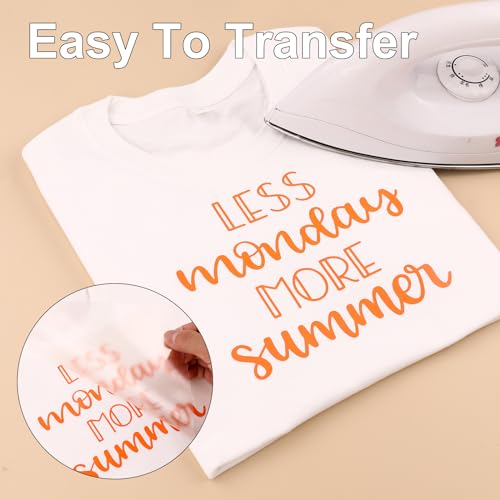 CAREGY HTV Heat Transfer Vinyl Bundle Iron on Vinyl Rolls for T-Shirts 12 Inches by 5 Feet (20 Pack)