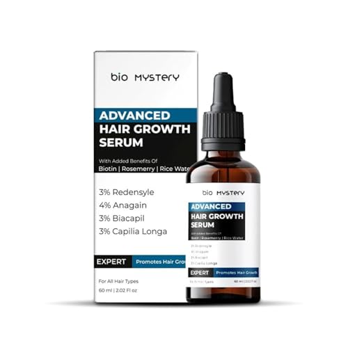 Bio Mystery Hair Growth Serum With 3% Redensyl, 4% Anagain, 3% Biacapil and Capilia longa with Biotin, Rosemerry and Rice Water - For Hair Growth And Hair Fall Control Serum