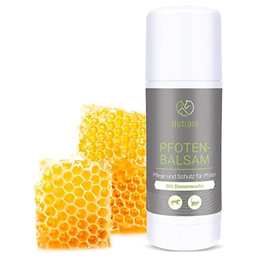 Nutrani Tassbalsam för hundar och katter | pinne (40 ml) – 100 % naturligt balsam – lämplig för tassvård och tassskydd