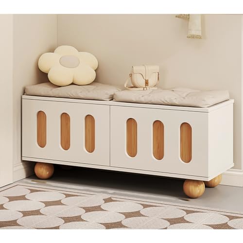 Banc de rangement à chaussures design pour un hall d'entrée moderne et épuré