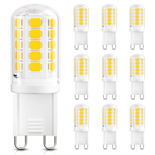DiCUNO G9 LED�d���A4000K�i�`�������z���C�g�AG9 LED�d��4W�A40W�n���Q�������p�A�����s�A400LM�AT4�o�C�s���x�[�X�����p�V�����f���A���C�g�A�ƒ�p�Ɩ��p�A10�p�b�N