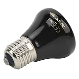 CHICIRIS Lámpara de Calor de Cerámica para Reptiles, Lámpara de Calefacción de Cerámica para Cerdos para Lagartos (100W Negro)