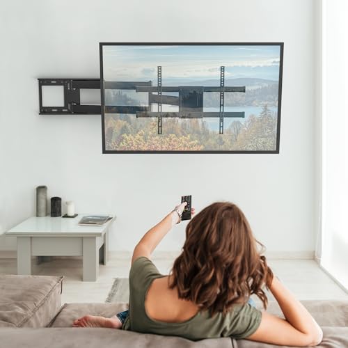 Miniatura 9 de Bontec Soporte Tv Pared Con Brazo Articulado Extralargo De 1040mm Para Pantallas De 32-75 De Planos Curvos Lcd Led Oled, Hasta 60 Kg, Soporte Pared Tv Con Giratorio E Inclinable, Vesa Máx 600x400 Mm