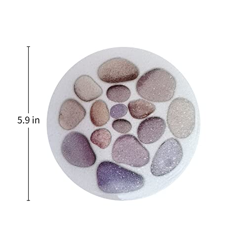Runijo Bathtub Stickers Non-Slip 10 Pcs Suitable Anti Slip Shower Stickers Which Improves The Safety Of Bathroom Extremely (Stone) #TOP1