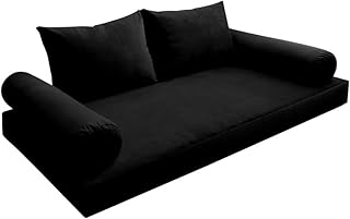 Model V1 Twin Velvet KnifeEdge Indoor Daybed Mattress Cushion Complete Set AD374